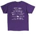 Official 2026 Walk for Epilepsy Gear, a Purple Classic Unisex Tee (back-view)