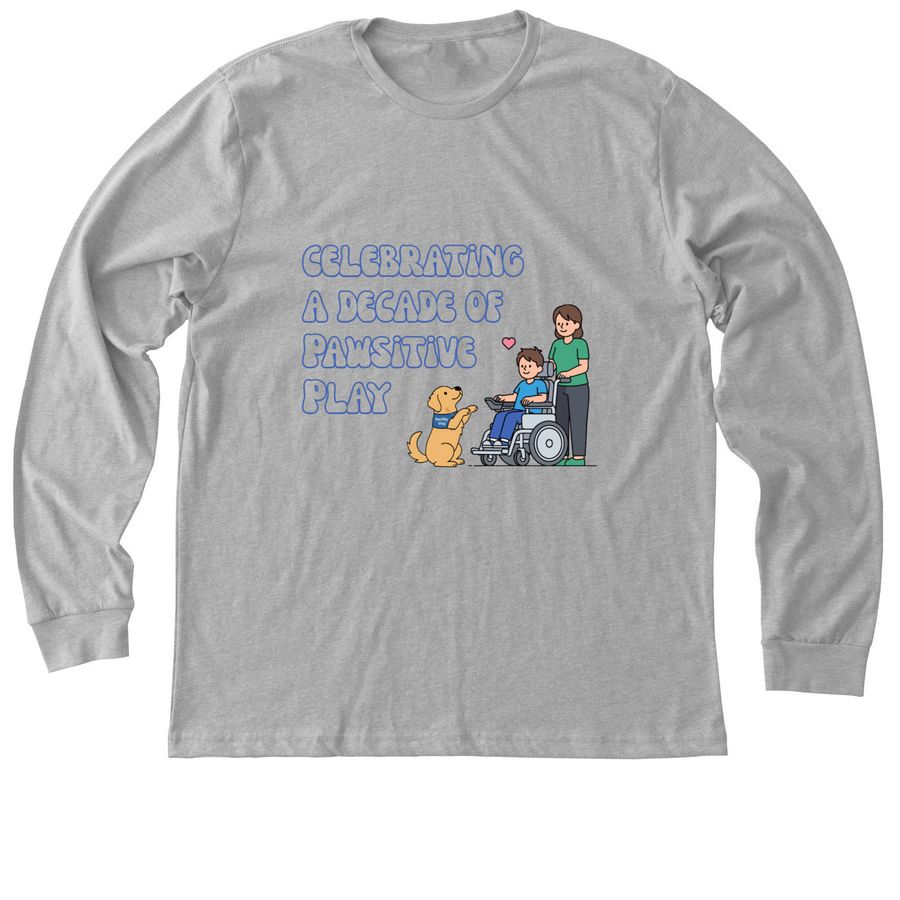 Pawsitive Play Anniversary Shirt, a Athletic Heather Premium Long Sleeve Tee