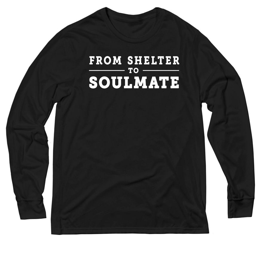 Shelter to Soulmate, a Deep Black Allmade Eco Triblend Long Sleeve Tee