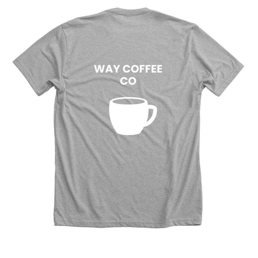 Cross Logo, a Athletic Heather Premium Unisex Tee (back-view)