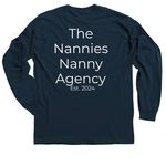 TNNA Logo&nbsp;, a Navy Classic Long Sleeve Tee (back-view)
