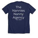 TNNA Logo&nbsp;, a Solid Navy Blend Premium Unisex Tee (back-view)