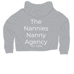 TNNA Logo&nbsp;, a Grey Heather Women?s Lightweight Cropped Hoodie (back-view)