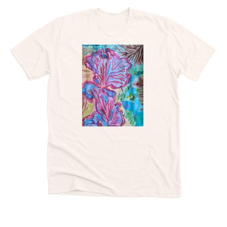 Coral Reef, a Heather Natural Premium Unisex Tee