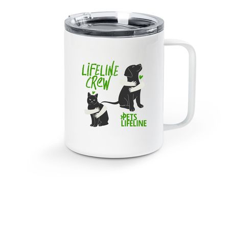 Lifeline Crew Travel Mug, a White Stainless Steel Travel Mug