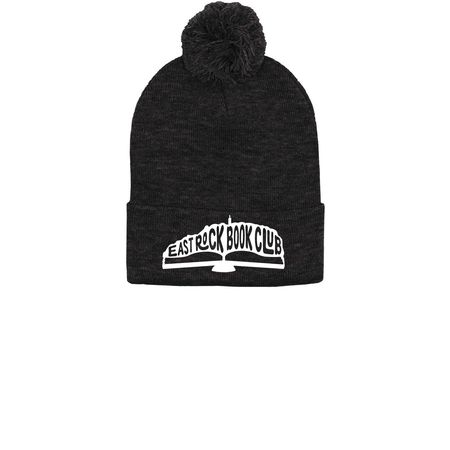 Beanies - New Logo, a Heather Charcoal Printed Pom-Pom Beanie