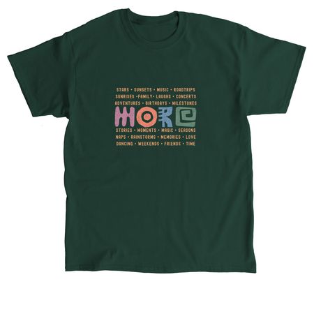 More For Mo | More Fall, a Forest Green Classic Unisex Tee