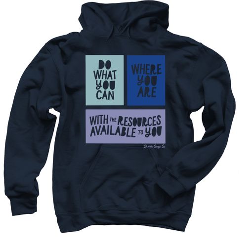 Do What You Can (Purple) Navy Hoodie