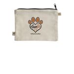 A handy bag to remind you of Tito, a Natural 9"x7" Hemp Blend Pouch (back-view)