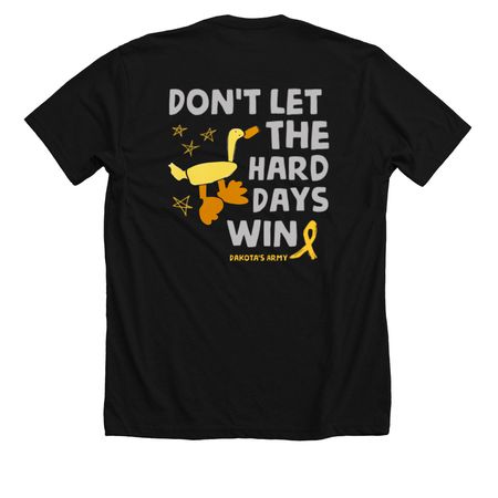 Hard Days Ducky, a Solid Black Blend Premium Unisex Tee