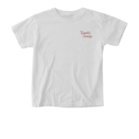Together Sunday Checkerboard Tee, a White Comfort Colors Youth Tee