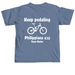 Pan mass, a Blue Jean Comfort Colors Unisex Tee (back-view)