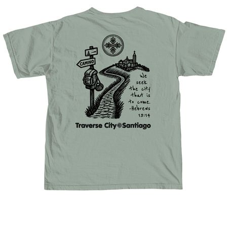 Grace Camino 2026, a Bay Comfort Colors Unisex Tee (back-view)