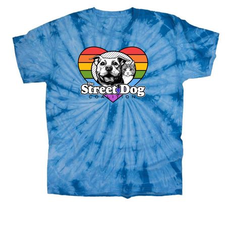 Pride Shirts, a Baby Blue Classic Tie Dye Tee