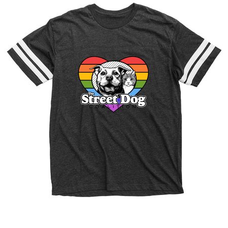 Pride Shirts, a Vintage Smoke / White Football Jersey Tee