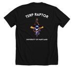 TERP RAPTOR Logo Shirt, a Solid Black Blend Premium Unisex Tee (back-view)