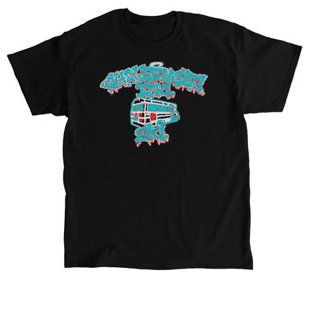 Graffiti Bus Shirt, a Black Classic Unisex Tee