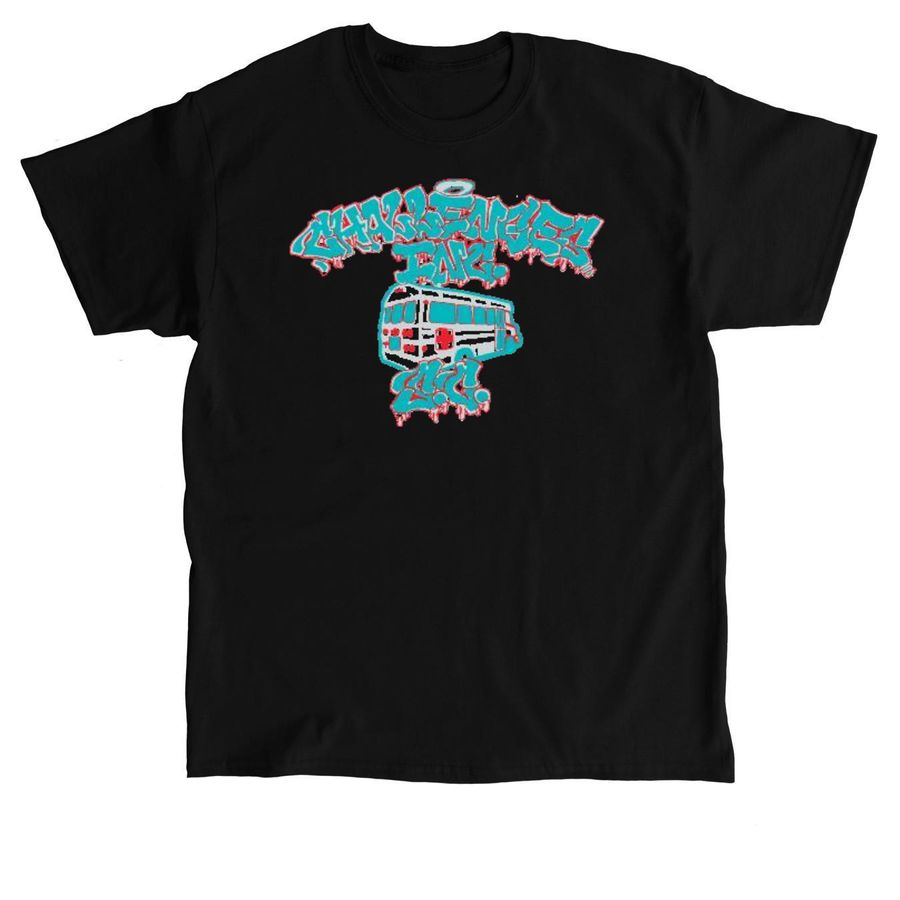 Graffiti Bus Shirt, a Black Classic Unisex Tee