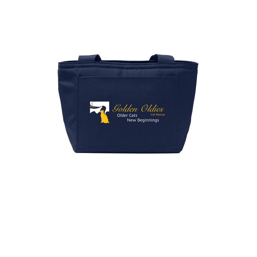 Golden Oldies Lunch Tote, a River Blue Navy Insulated Lunch Tote