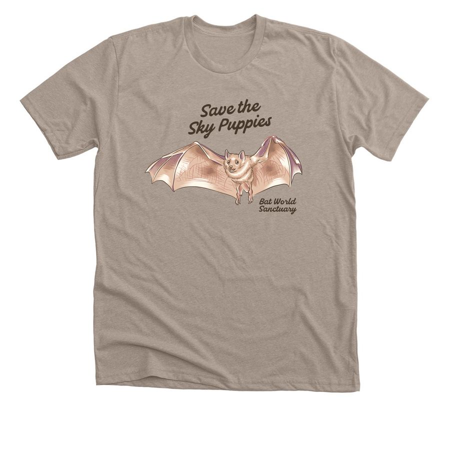 Save the Sky Puppies, a Heather Stone Premium Unisex Tee