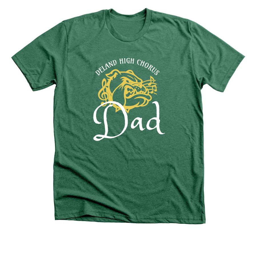 DHS Chorus Dads, a Heather Grass Green Premium Unisex Tee