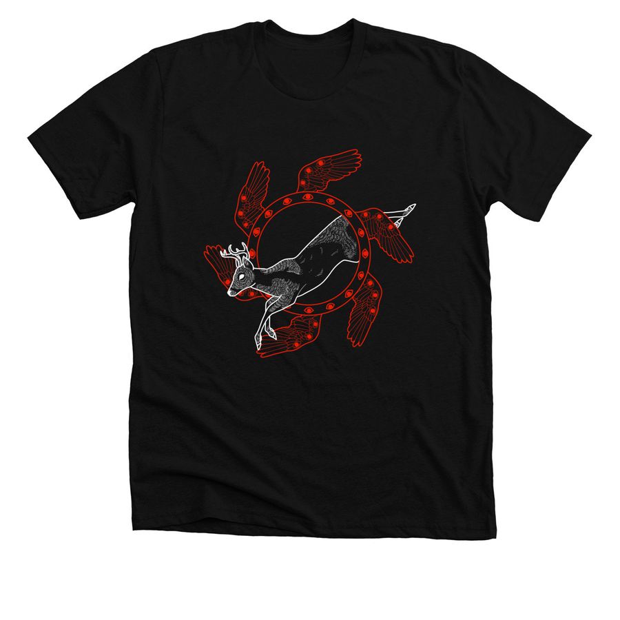 wood angel, a Solid Black Blend Premium Unisex Tee