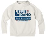 Get Your Boots on Hoodie, a White Sand Allmade Organic CVC Pullover Hoodie (back-view)