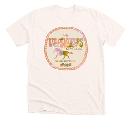Wildflowers and Weeds 2026 Tee, a Heather Natural Premium Unisex Tee