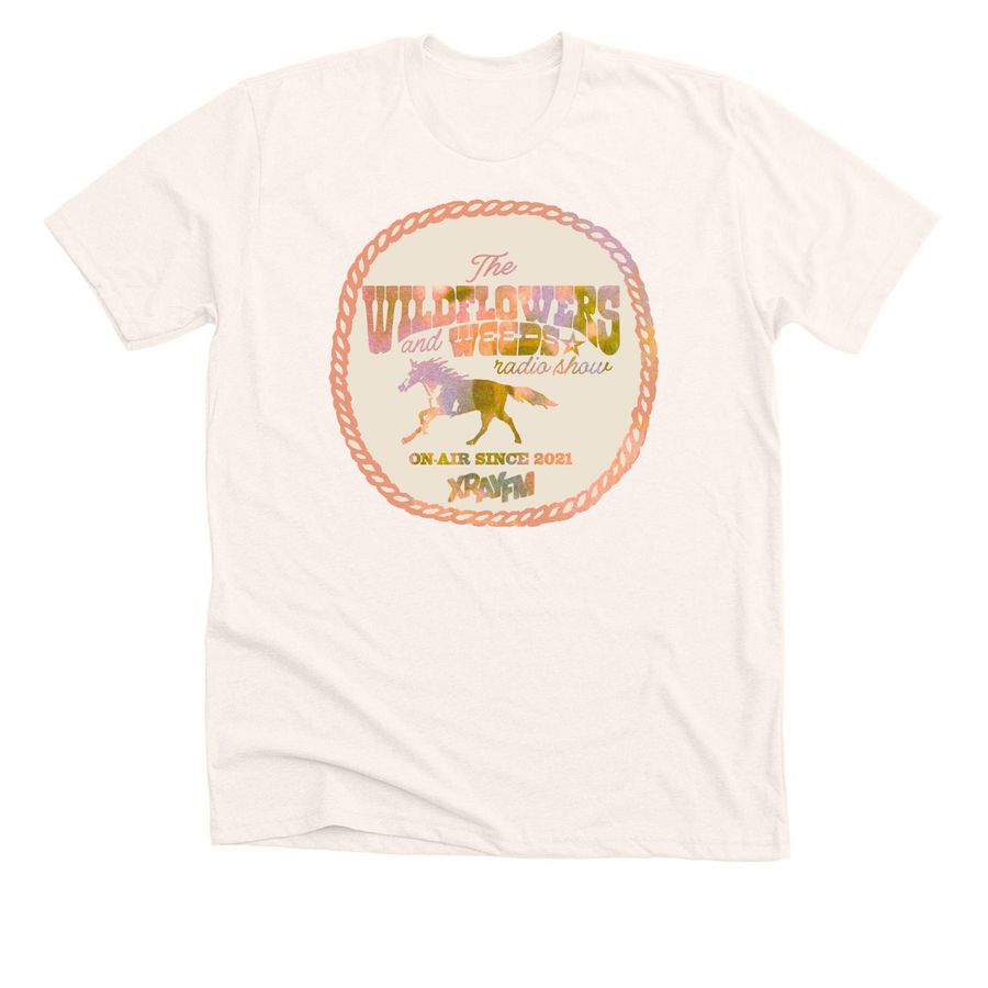 Wildflowers and Weeds 2026 Tee, a Heather Natural Premium Unisex Tee