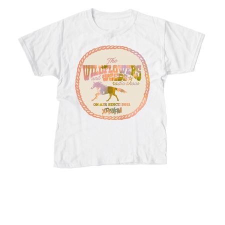 Wildflowers and Weeds 2026 Tee, a White Youth Unisex Tee