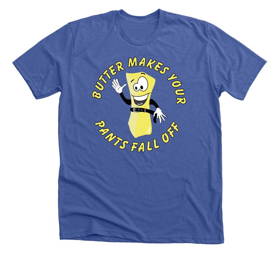 Butter Bob T-Shirts, a Solid True Royal Premium Unisex Tee