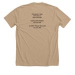 Nahongvita | Y?ego | Support Hosava&nbsp;, a Heather Sand Dune Premium Unisex Tee (back-view)