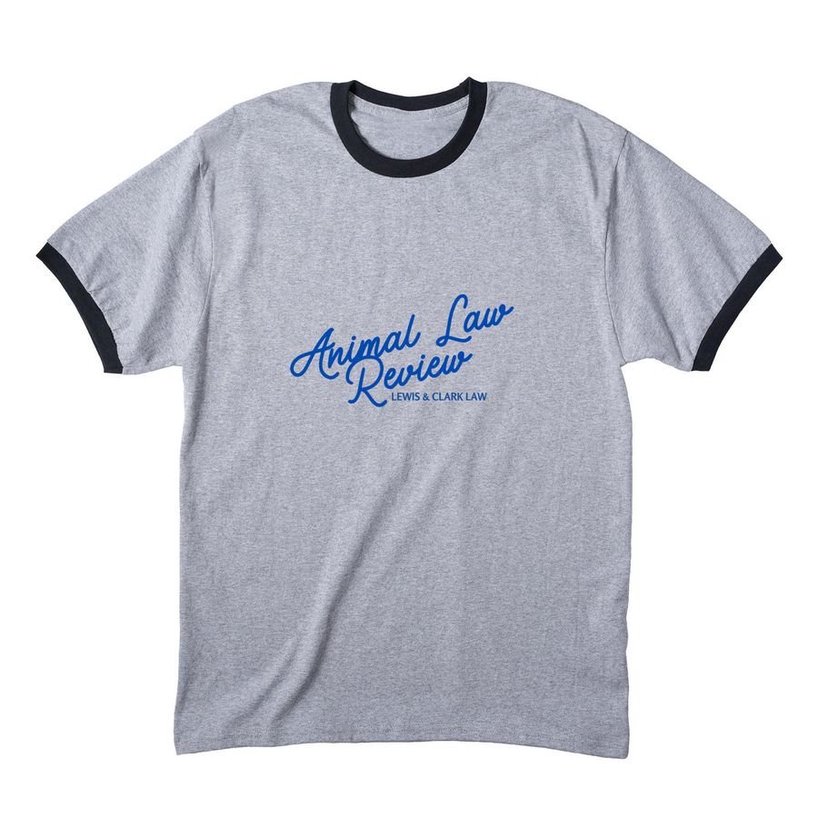 ALR Shirts/Sweatshirts, a Athletic Heather/ Jet Black Cotton Ringer Tee