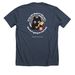If My Cat Doesn't Like You..., a Heather Midnight Navy Premium Unisex Tee (back-view)