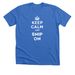 Keep Calm And Snip On, a Heather True Royal Premium Unisex Tee