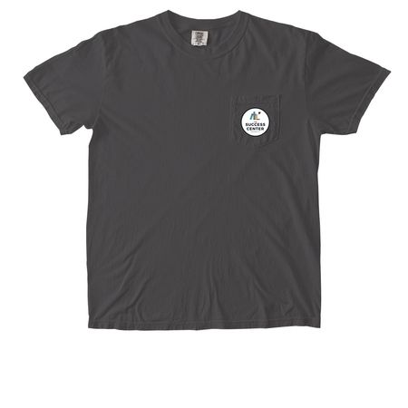 Pocket Logo, a Pepper Comfort Colors Pocket Tee