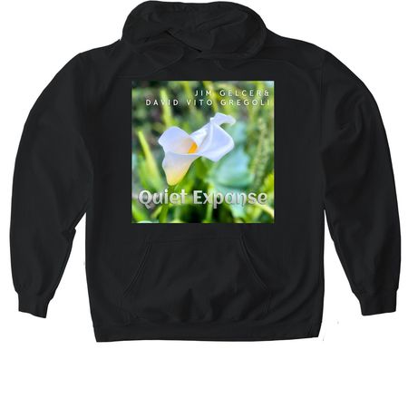 Quiet Expanse, a Black Gildan Softstyle Pullover Hoodie