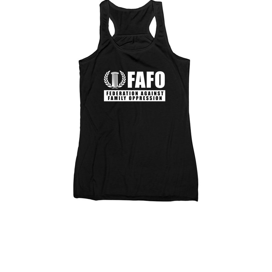 FAFO Tank, a Black Women's Racerback