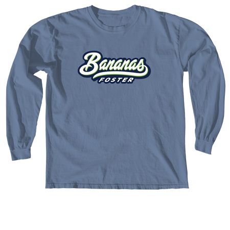 The Signature Logo - Comfort Colors, a Blue Jean Comfort Colors Long Sleeve Tee