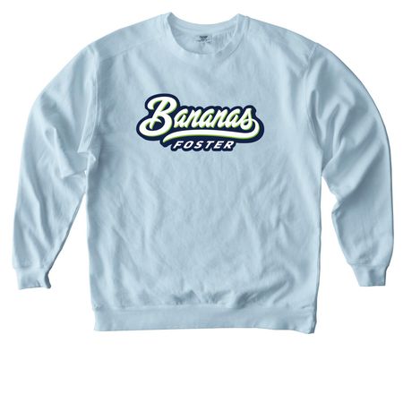 The Signature Logo - Comfort Colors, a Chambray Comfort Colors Crewneck Sweatshirt