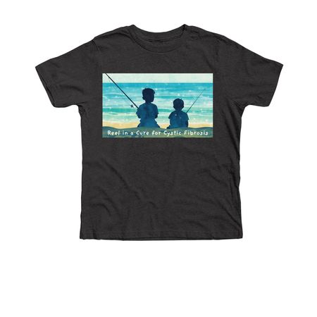Reel In A Cure, a Dark Grey Heather Premium Youth Tee