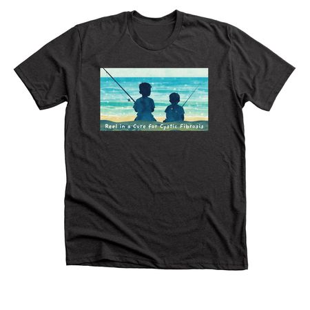 Reel In A Cure, a Dark Grey Heather Premium Unisex Tee