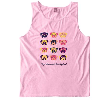 The Pug Palette Collection, a Blossom Comfort Colors Tank Top
