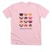 The Pug Palette Collection, a Heather Pink Premium Unisex Tee