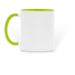 Wildflowers & Wagging Tails - Mug, a Green Two-Tone Ceramic Mug (back-view)