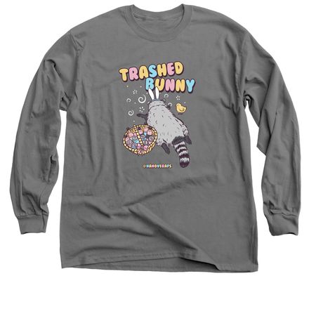 Trashed Bunny, a Charcoal Classic Long Sleeve Tee