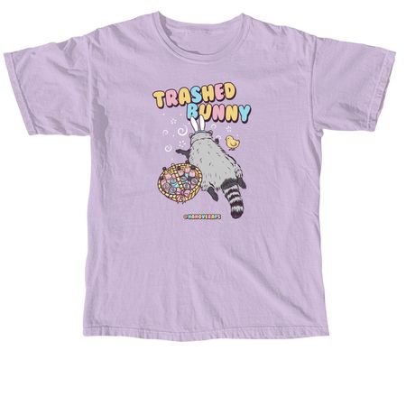 Trashed Bunny, a Orchid Comfort Colors Unisex Tee