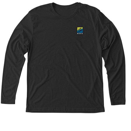 NACA Long Sleeve Shirts, a Vintage Black Triblend Long Sleeve Tee