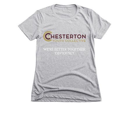 Better Together, a Dark Heather Grey Women's Slim Fit Tee