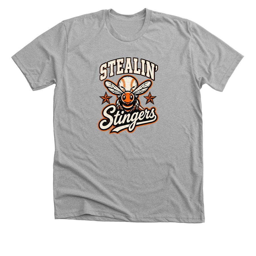 Stealin Stingers, a Athletic Heather Premium Unisex Tee